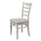 International Concepts Set of 2 Emily Side Chairs, Washed Gray Taupe C09-617P - alternate 4